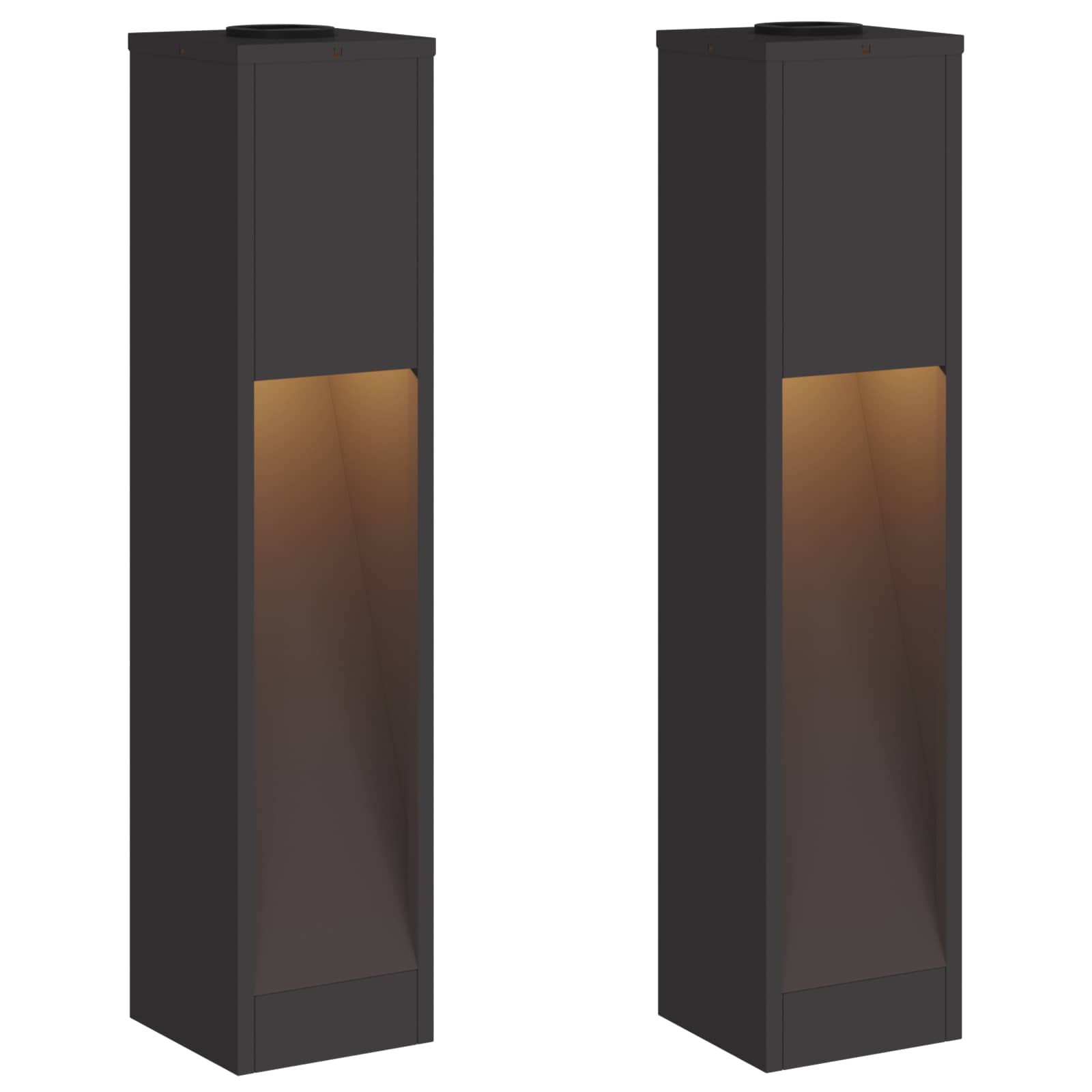 Zonne Led Padverlichting 2 Pcs Koudgewalst Staal