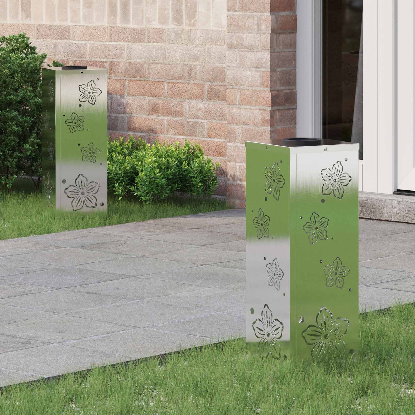 Solar Led Pad Licht 2 Pcs Koudgewalst Staal