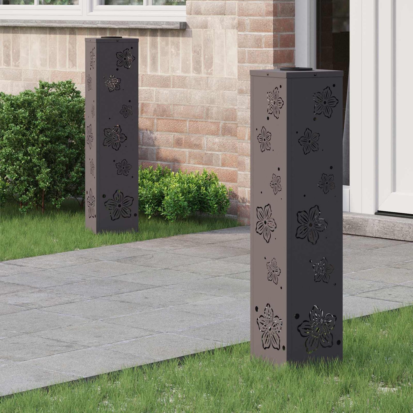 Solar Led Pad Licht 2 Pcs Koudgewalst Staal