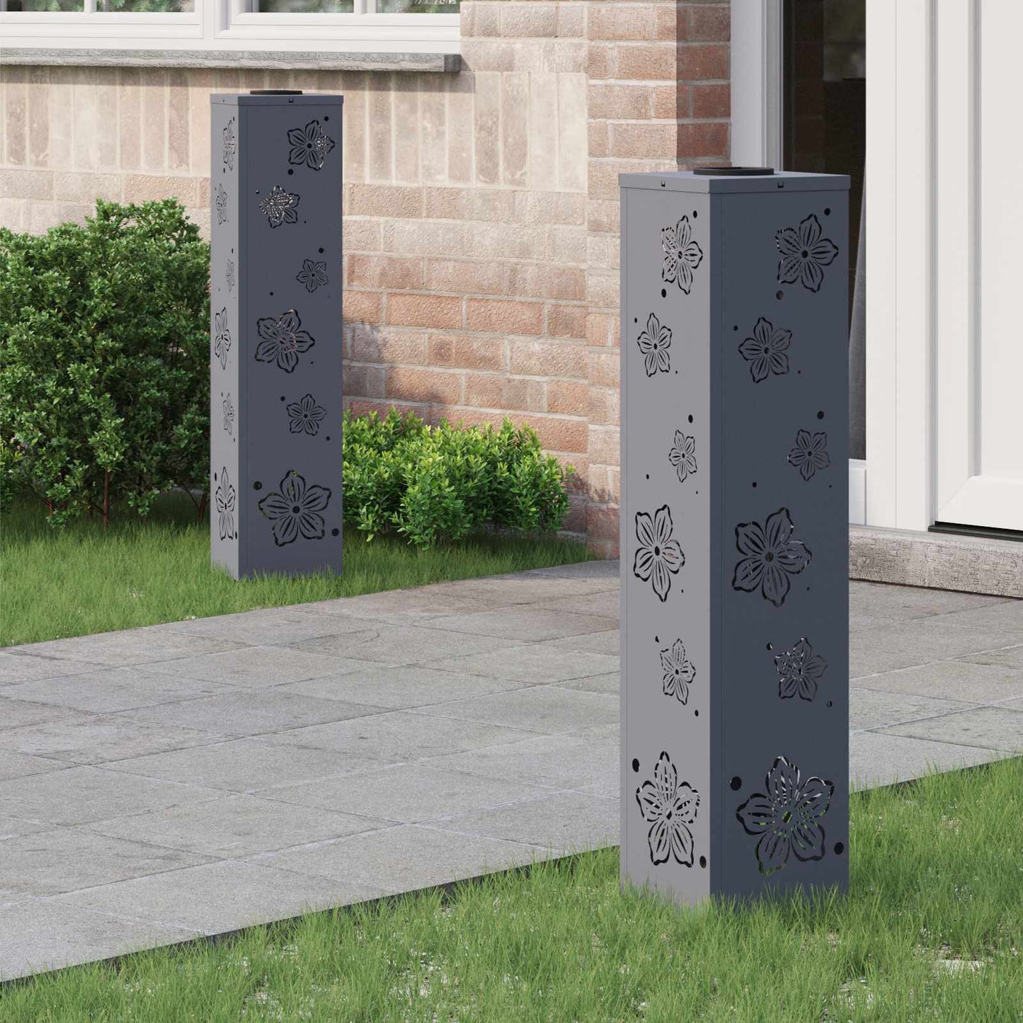 Solar Led Pad Licht 2 Pcs Koudgewalst Staal