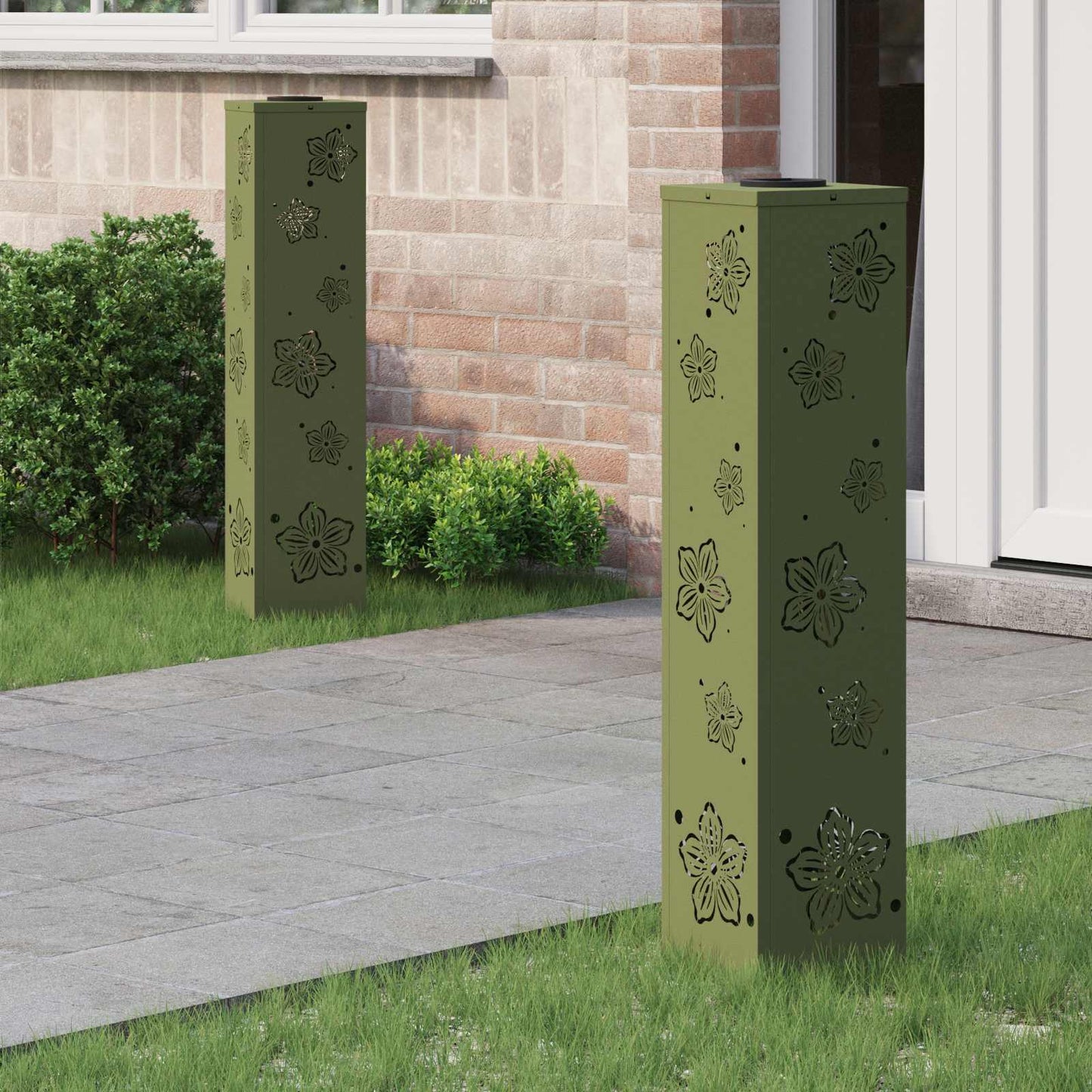 Solar Led Pad Licht 2 Pcs Koudgewalst Staal