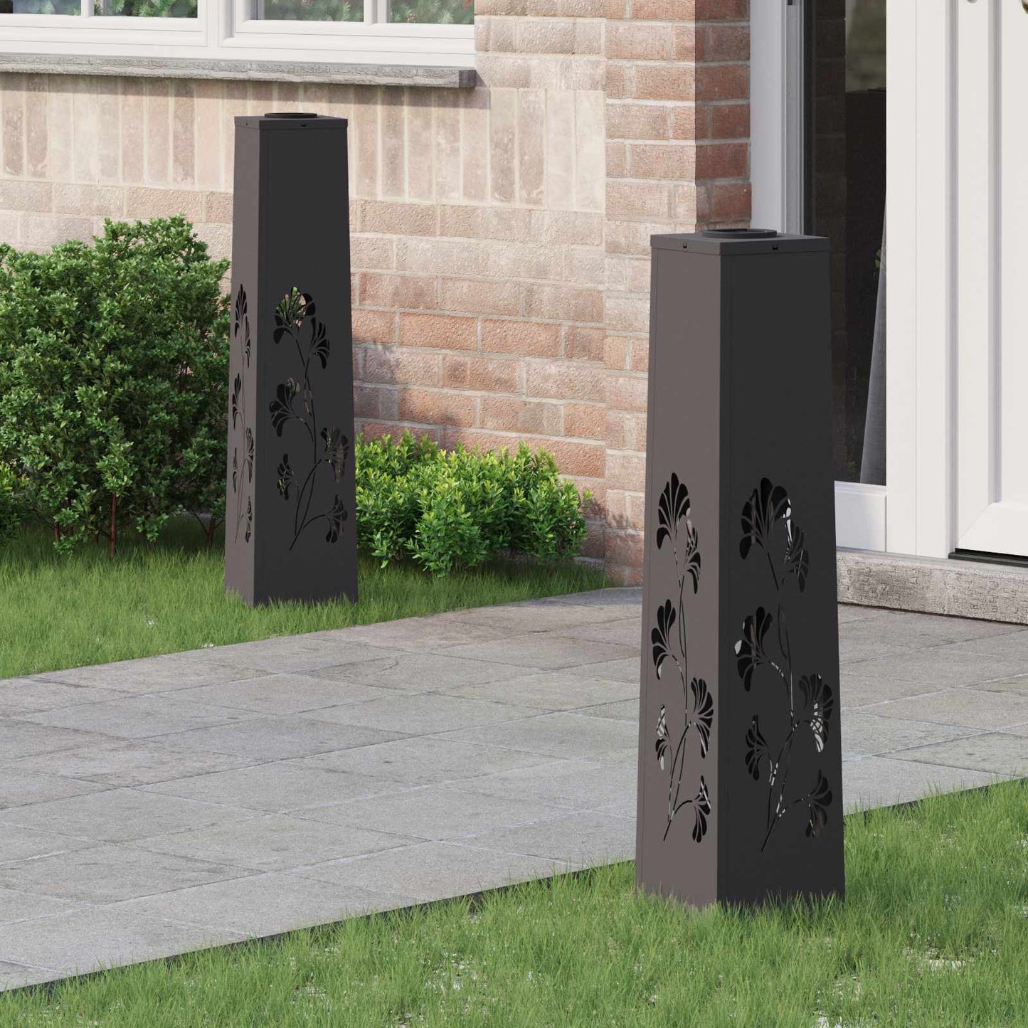 Solar Led Pad Licht 2 Pcs Koudgewalst Staal