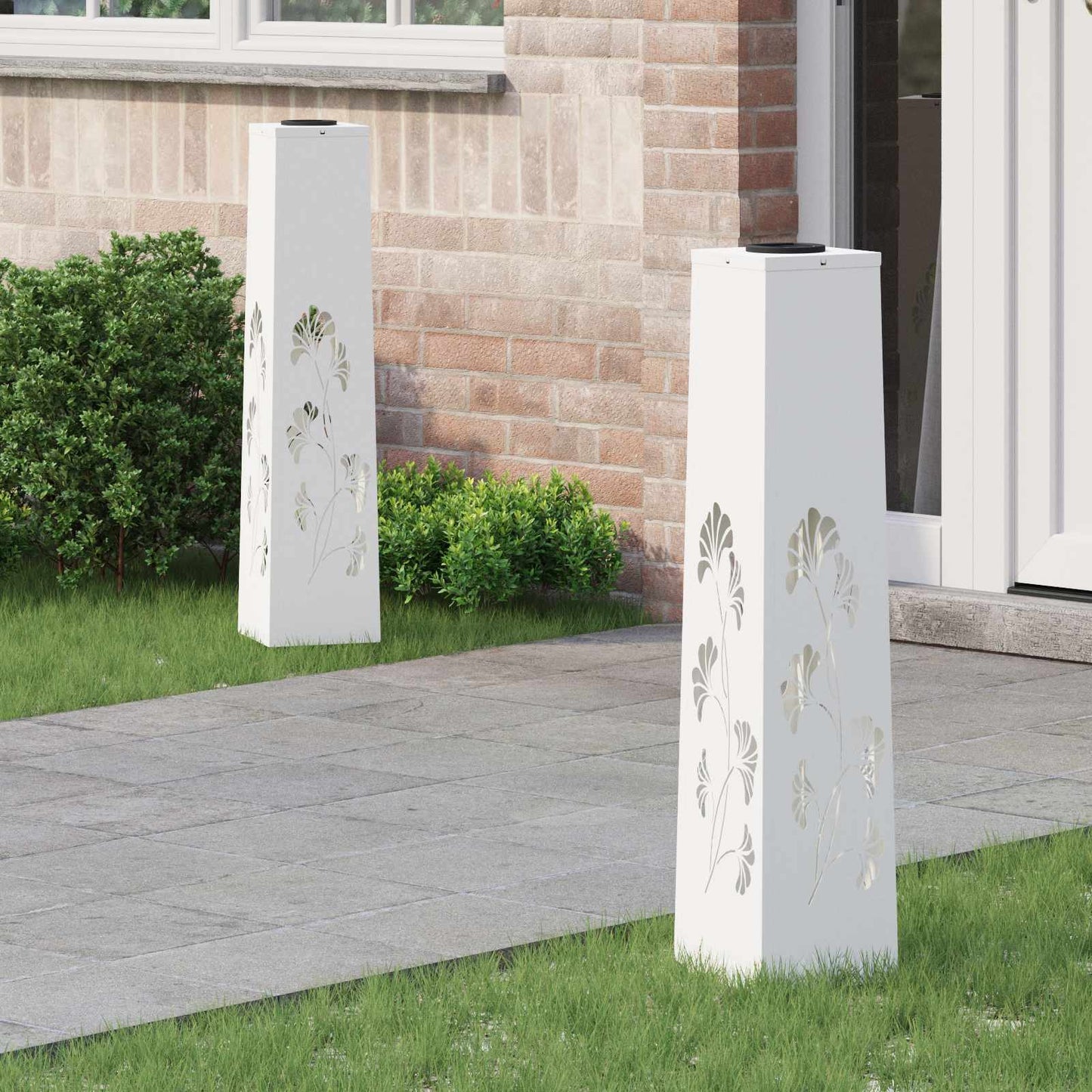 Solar Led Pad Licht 2 Pcs Koudgewalst Staal