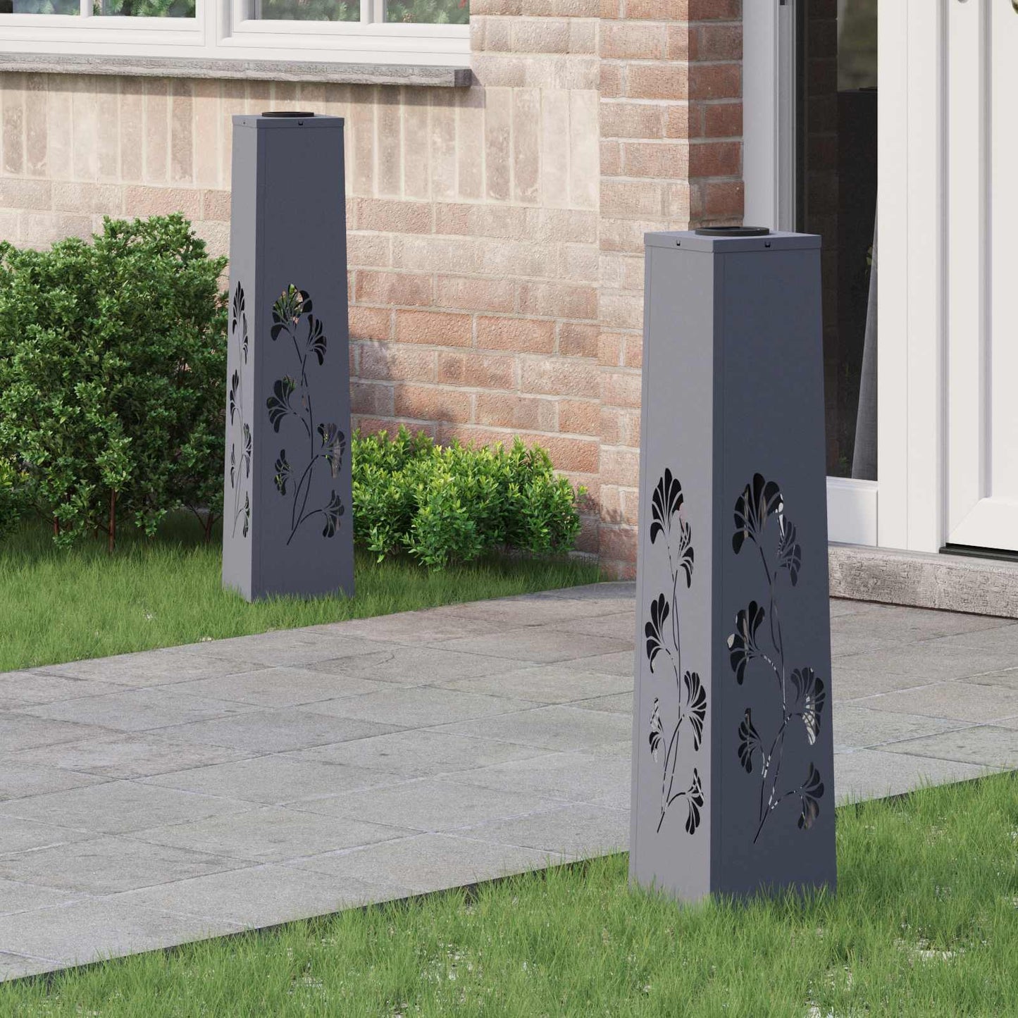 Solar Led Pad Licht 2 Pcs Koudgewalst Staal
