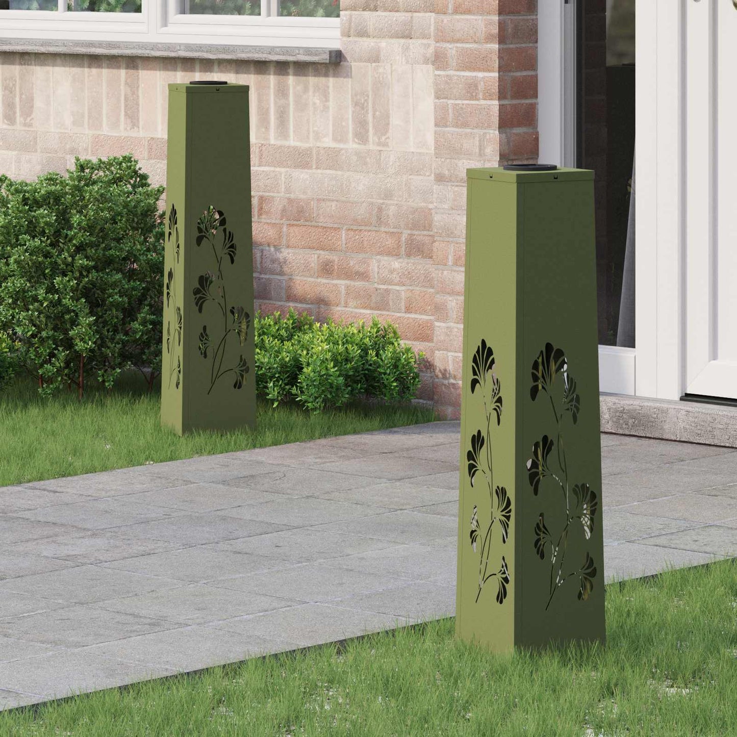 Solar Led Pad Licht 2 Pcs Koudgewalst Staal
