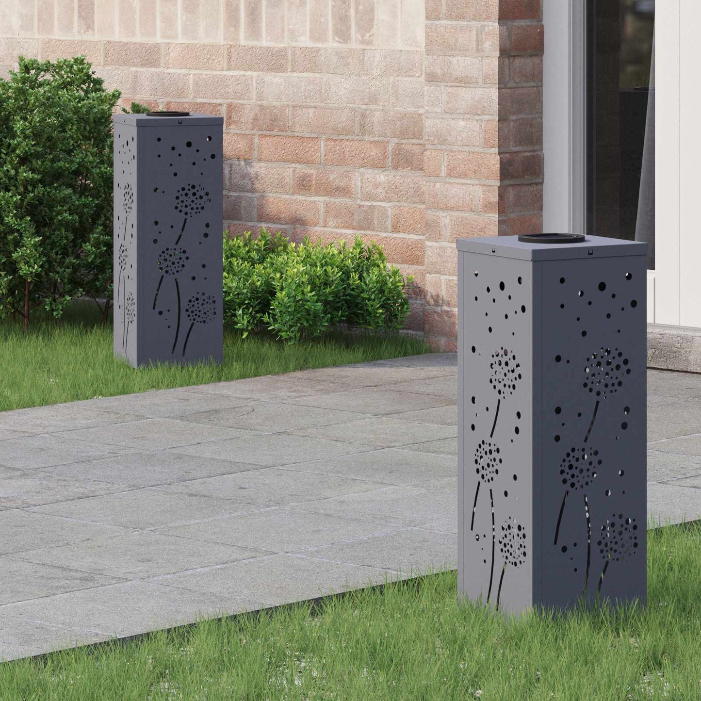 Solar Led Pad Licht 2 Pcs Koudgewalst Staal