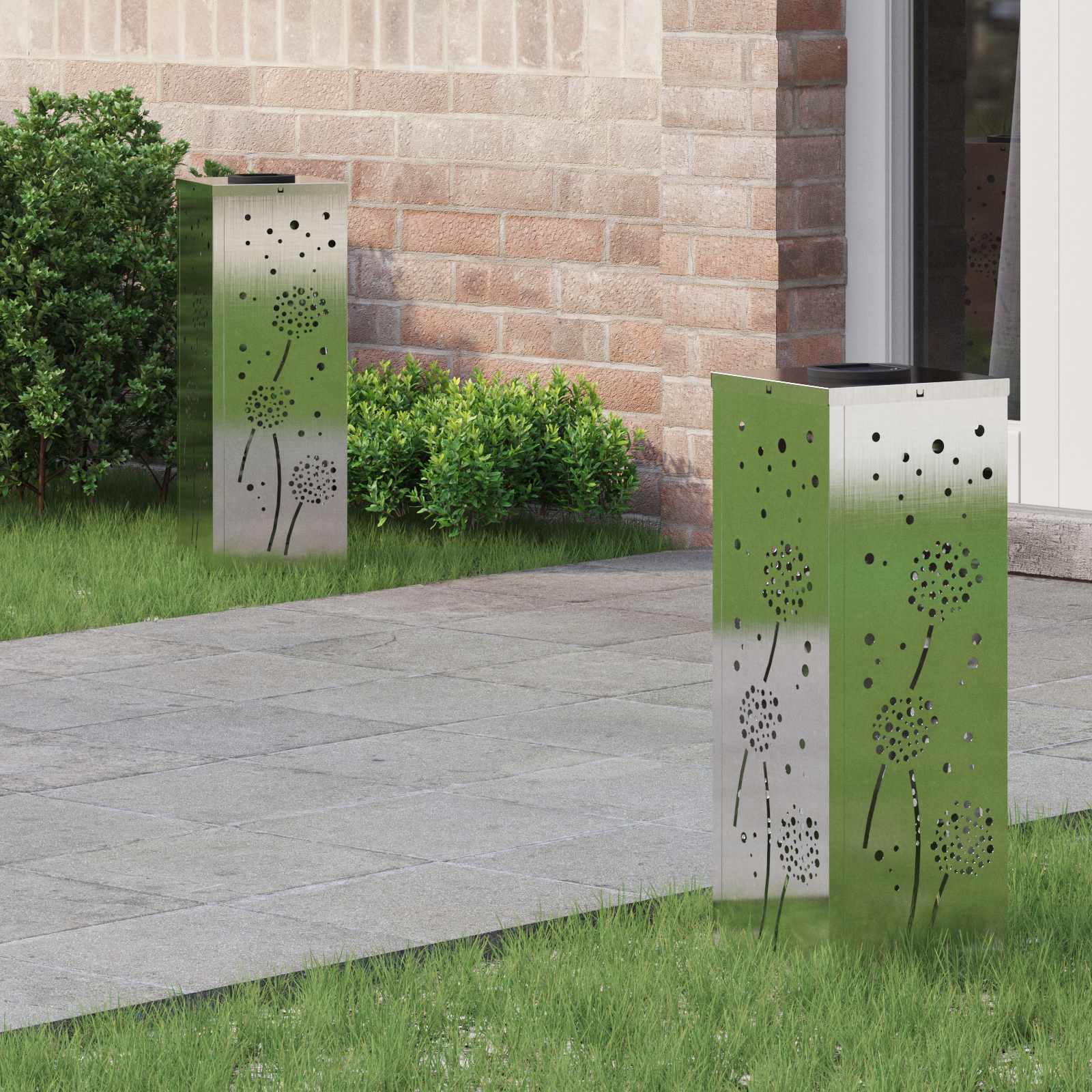 Solar Led Pad Licht 2 Pcs Koudgewalst Staal