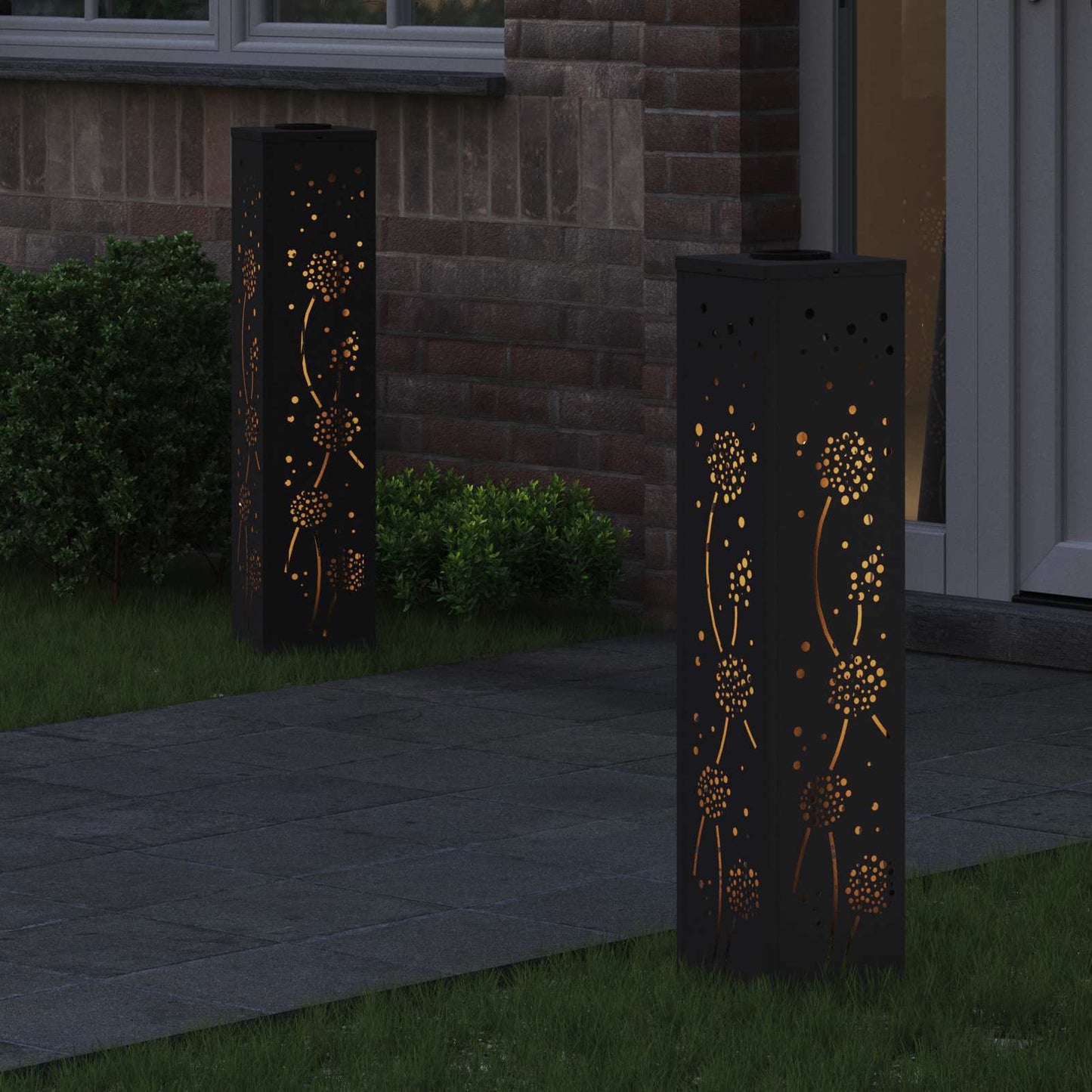 Solar Led Pad Licht 2 Pcs Koudgewalst Staal