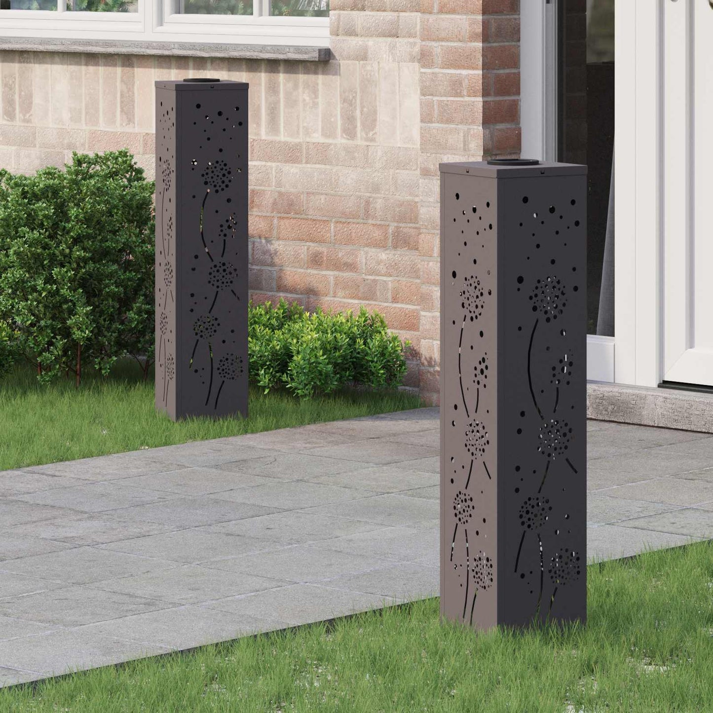 Solar Led Pad Licht 2 Pcs Koudgewalst Staal