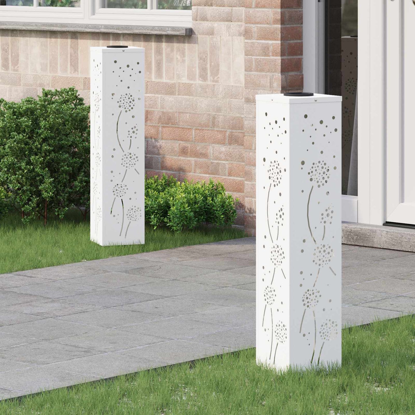 Solar Led Pad Licht 2 Pcs Koudgewalst Staal
