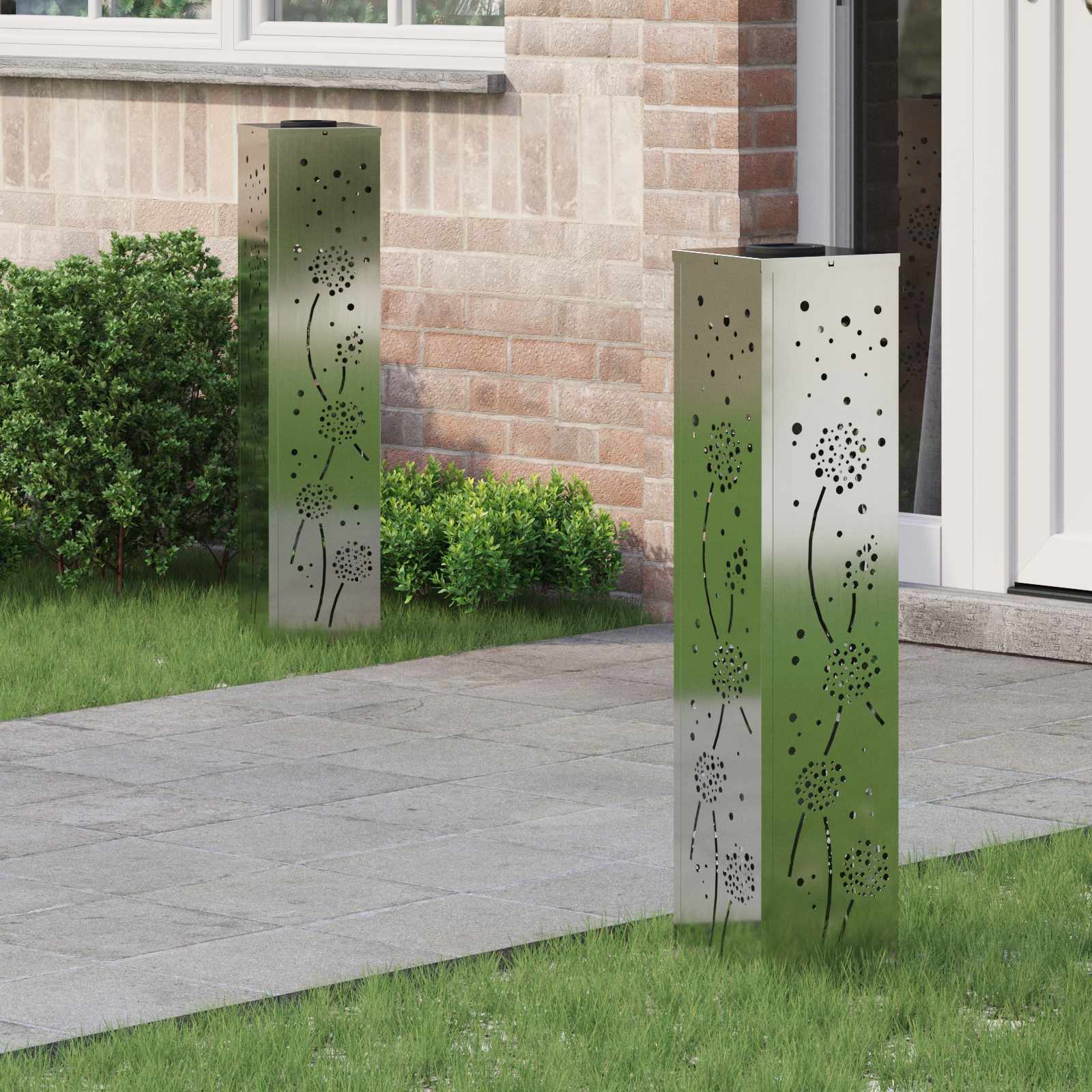 Solar Led Pad Licht 2 Pcs Koudgewalst Staal