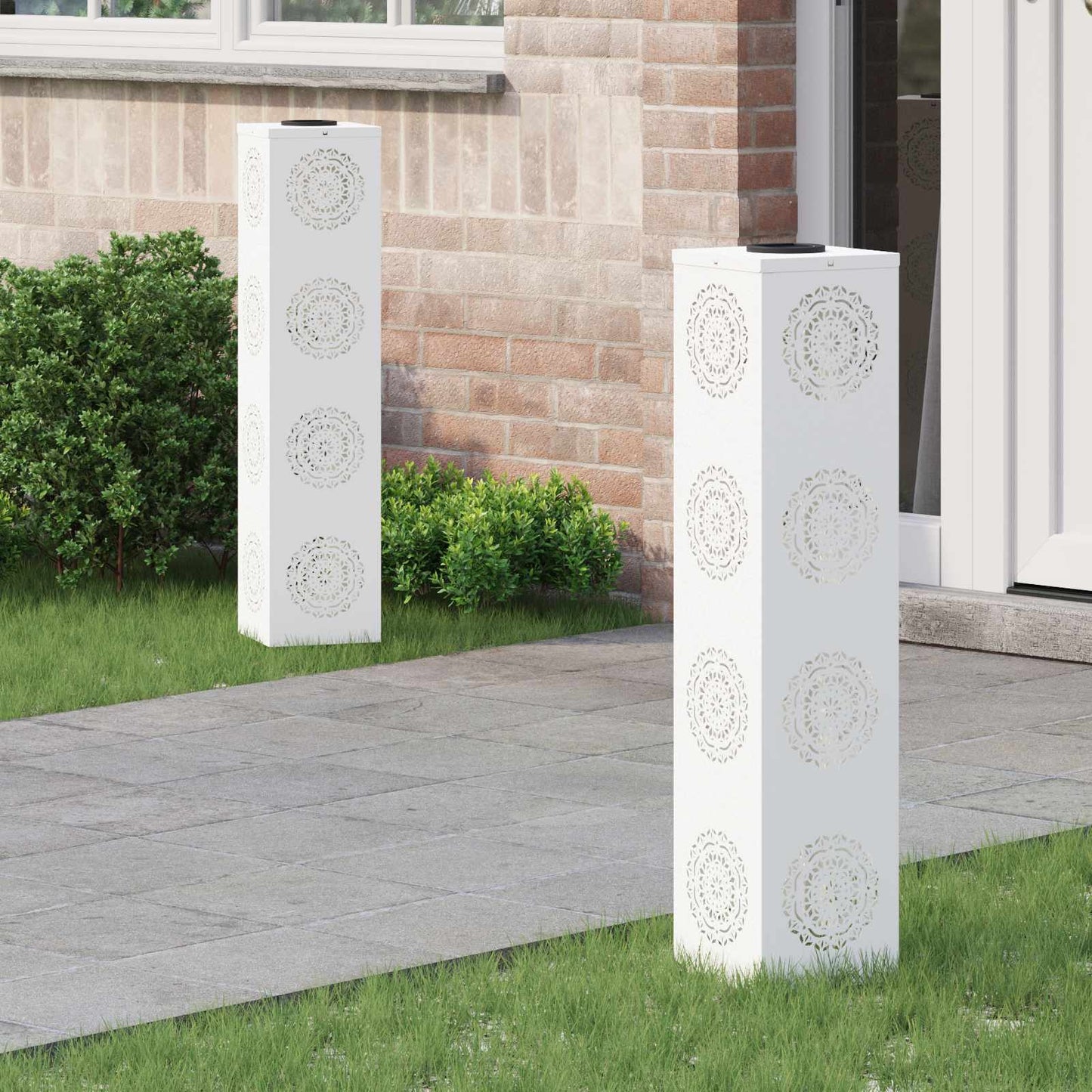 Solar Led Pad Licht 2 Pcs Koudgewalst Staal
