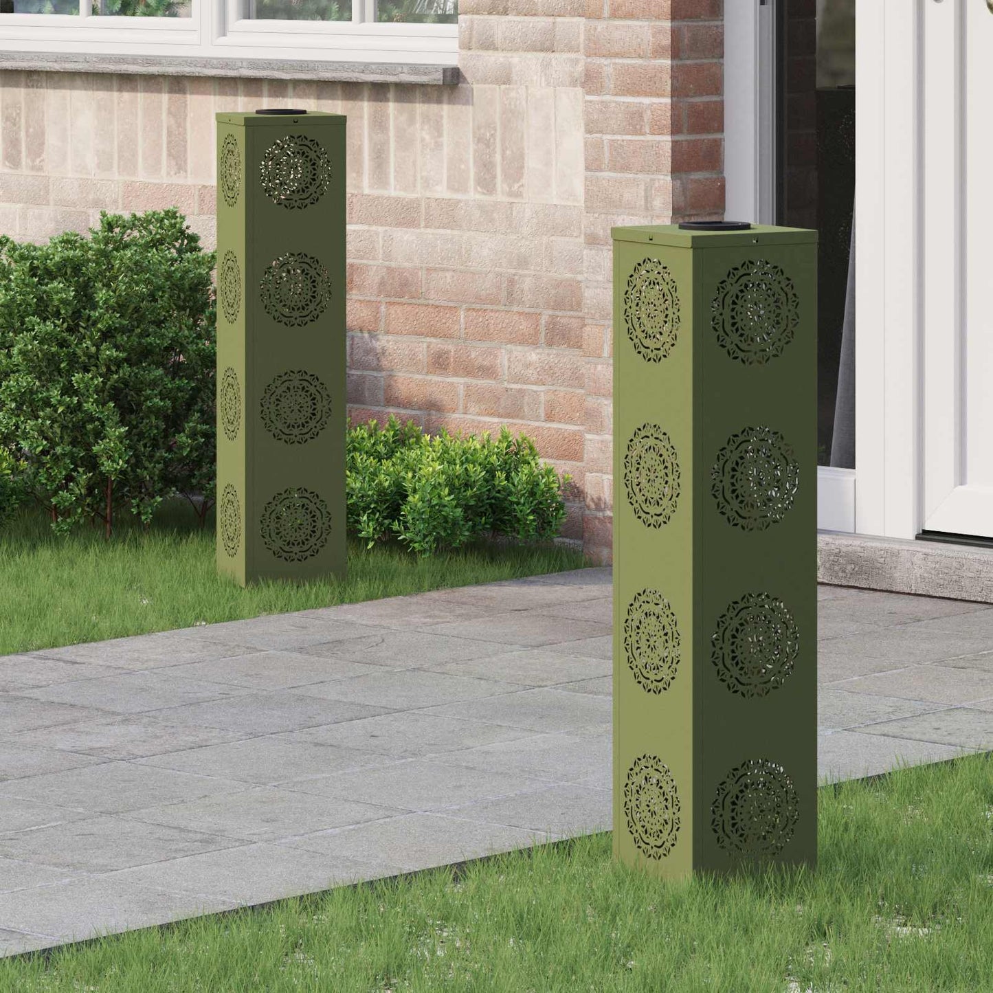 Solar Led Pad Licht 2 Pcs Koudgewalst Staal
