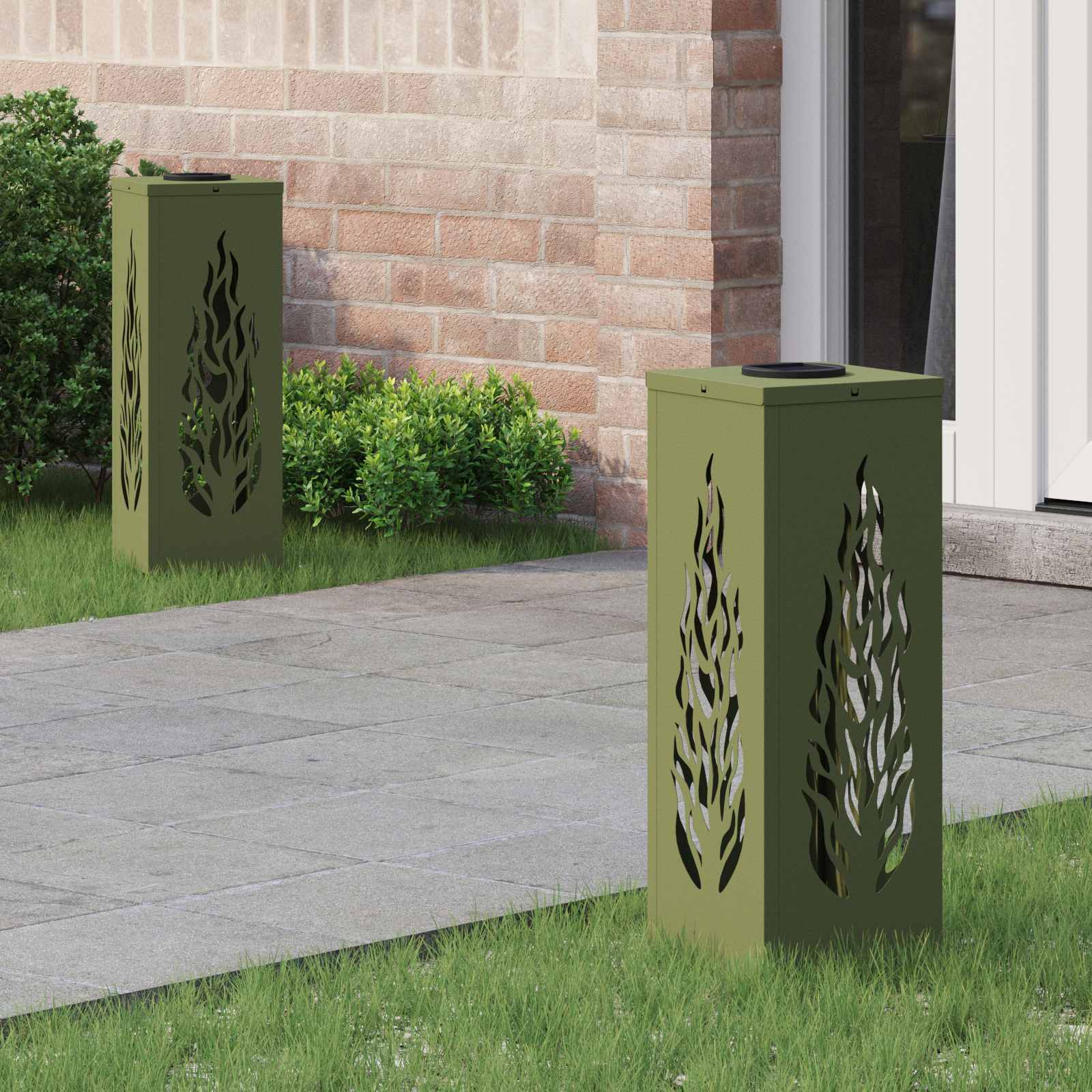 Solar Led Pad Licht 2 Pcs Koudgewalst Staal