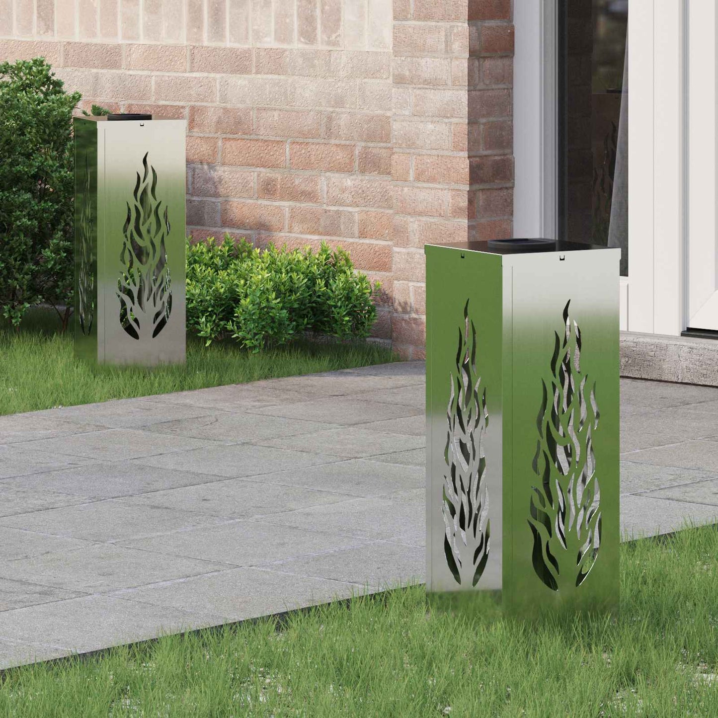 Solar Led Pad Licht 2 Pcs Koudgewalst Staal