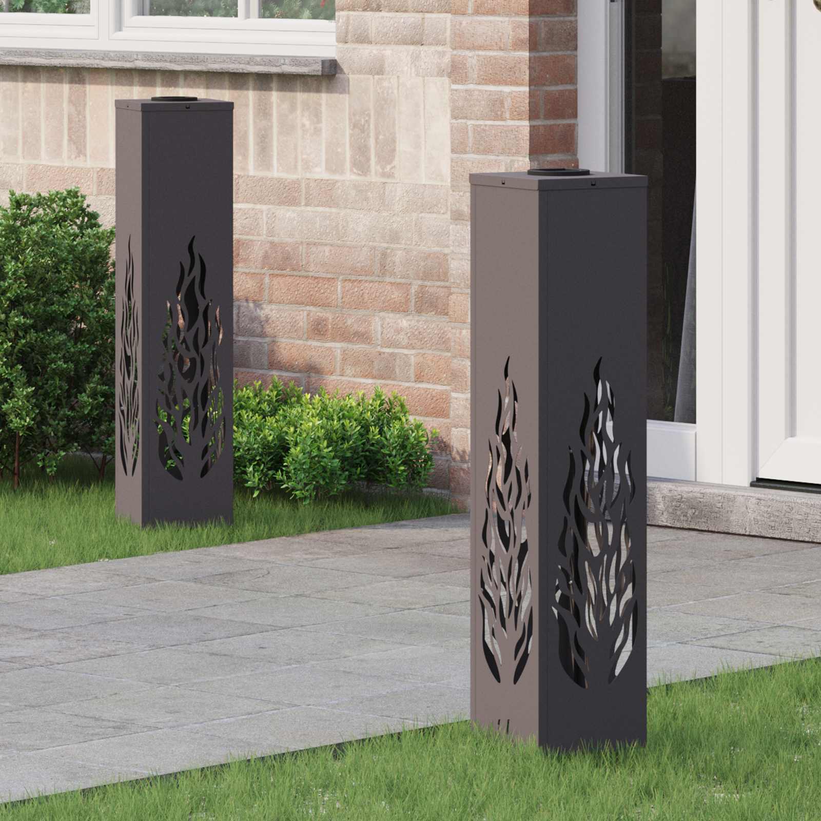 Solar Led Pad Licht 2 Pcs Koudgewalst Staal