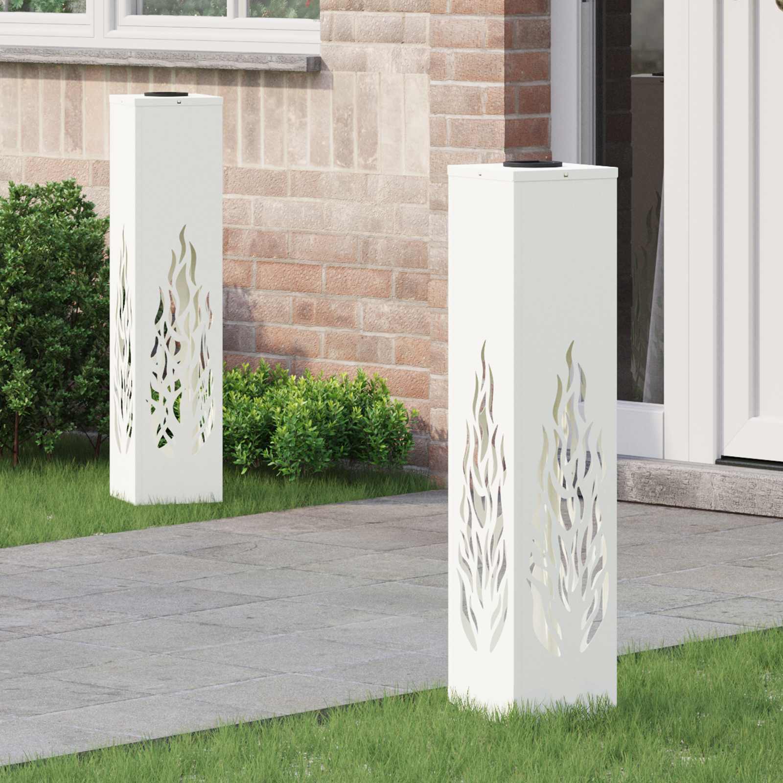 Solar Led Pad Licht 2 Pcs Koudgewalst Staal