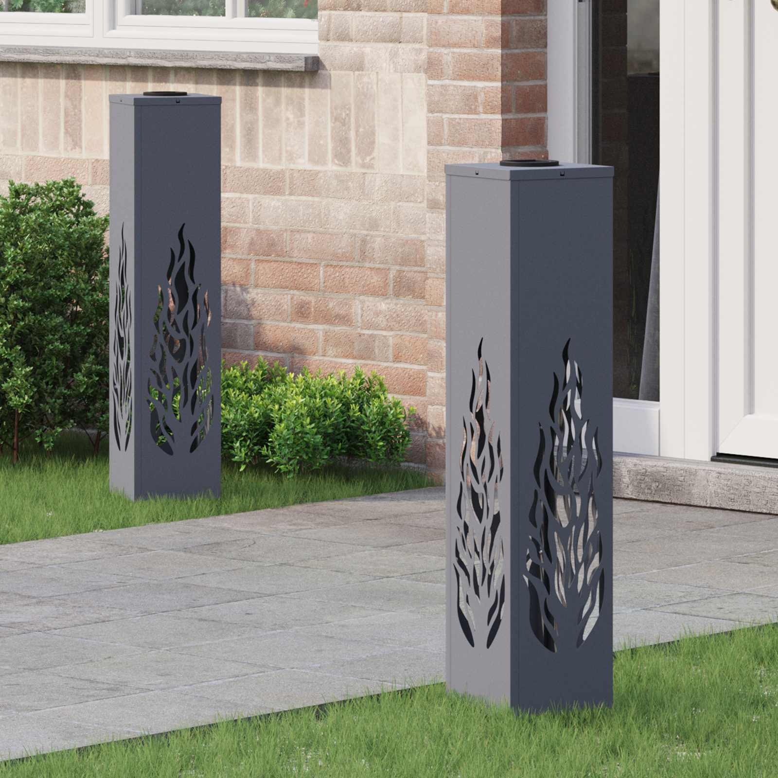 Solar Led Pad Licht 2 Pcs Koudgewalst Staal