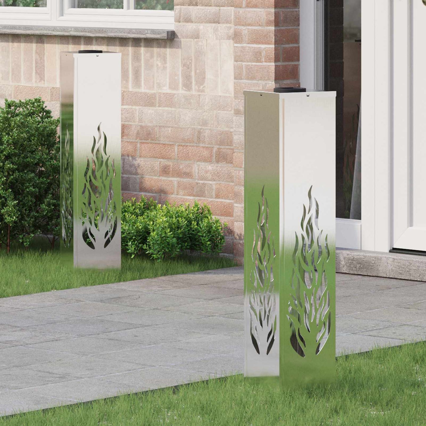 Solar Led Pad Licht 2 Pcs Koudgewalst Staal
