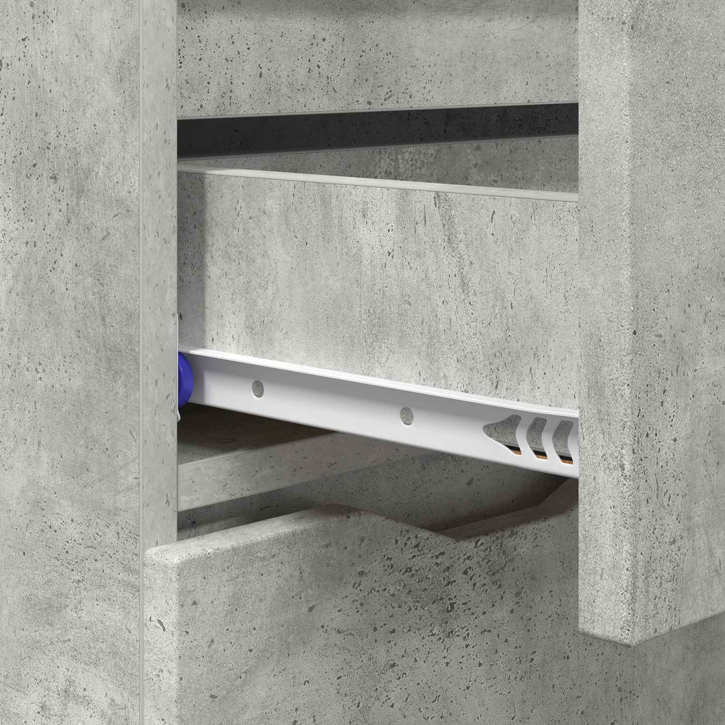 Dressoir Met Lade Beton Grijs 100 X 30 X 65,6 Bewerkt Hout
