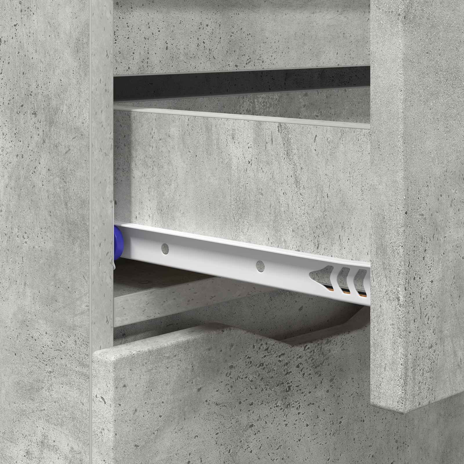 Dressoir Met Lade Beton Grijs 100 X 30 X 65,6 Bewerkt Hout