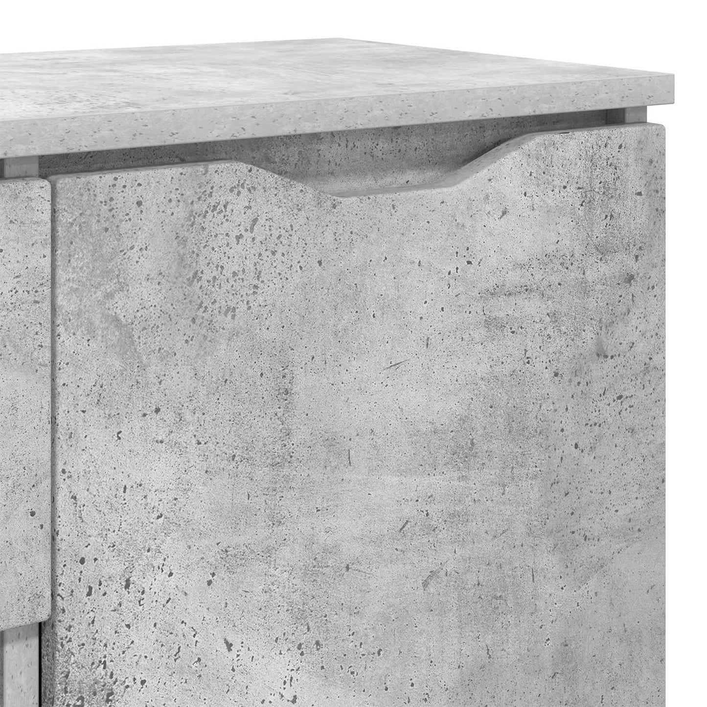Dressoir Met Lade Beton Grijs 100 X 30 X 65,6 Bewerkt Hout