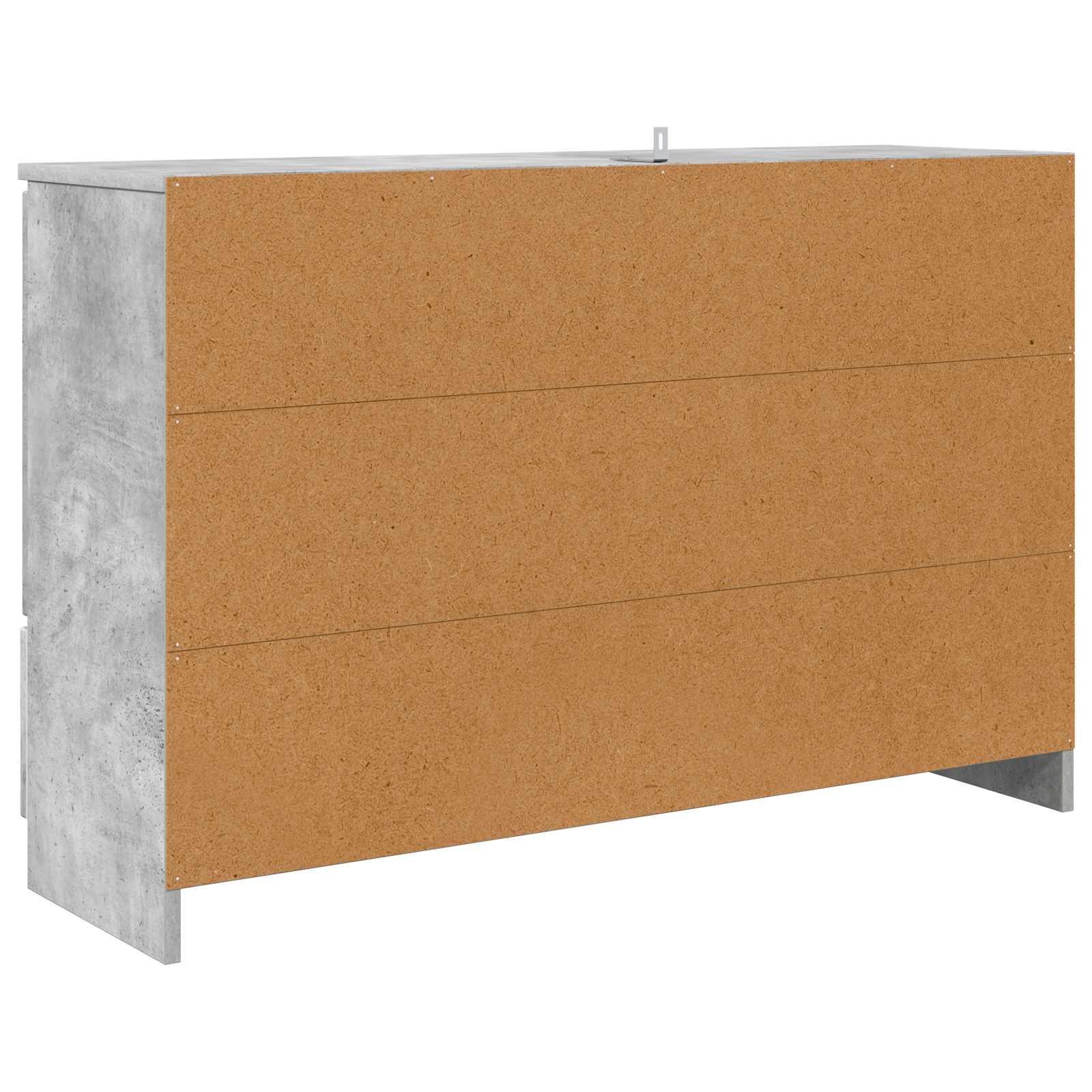 Dressoir Met Lade Beton Grijs 100 X 30 X 65,6 Bewerkt Hout