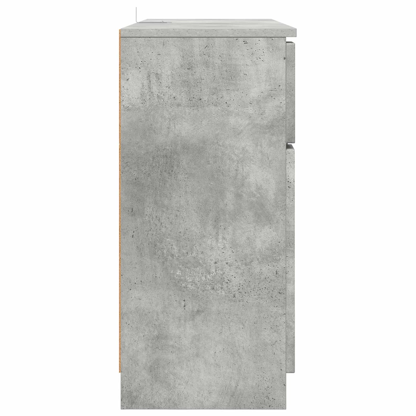 Dressoir Met Lade Beton Grijs 100 X 30 X 65,6 Bewerkt Hout