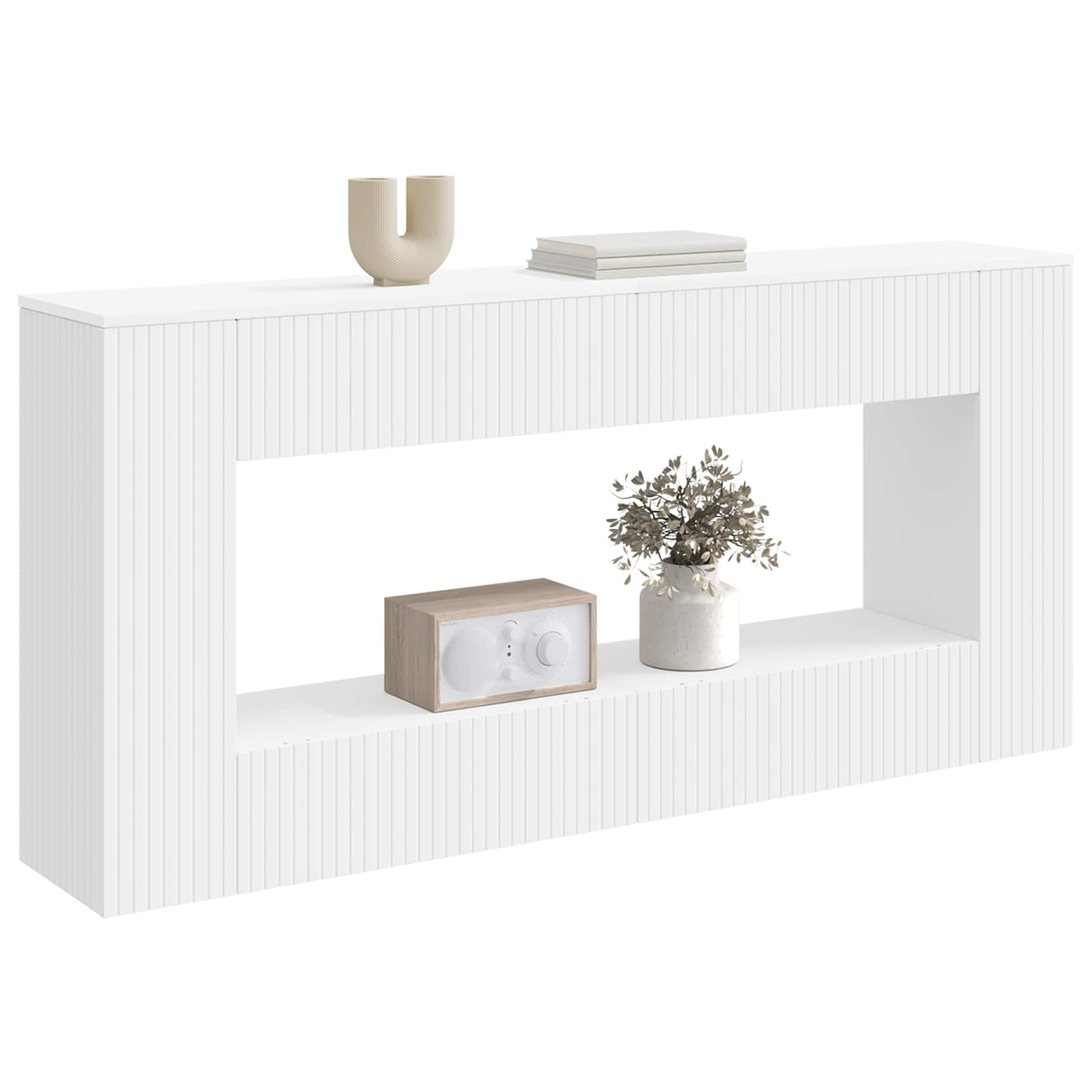 Wandtafel Gestreept Geconstrueerd Hout