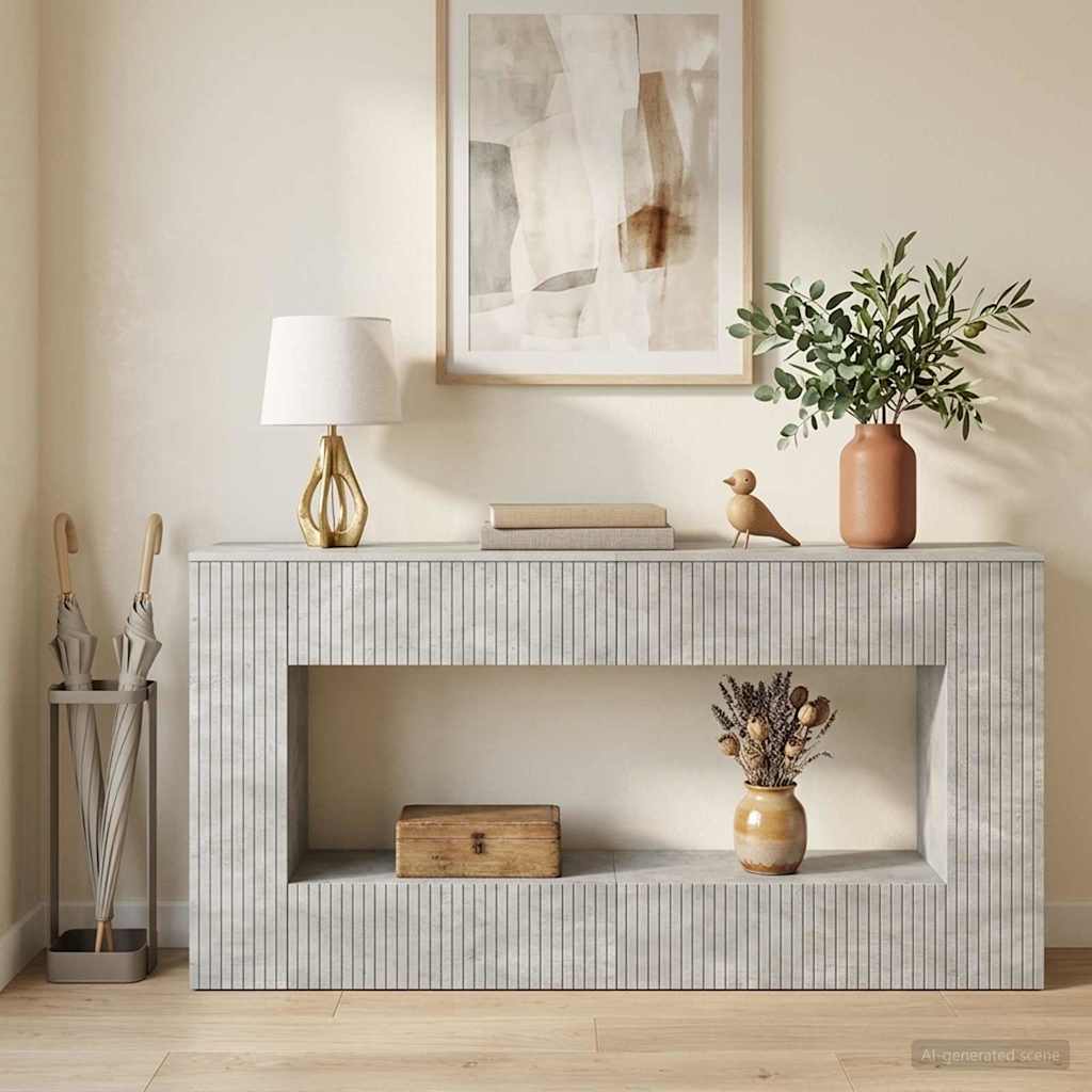 Wandtafel Gestreept Geconstrueerd Hout