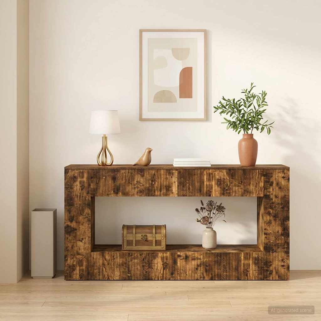 Wandtafel Gestreept Geconstrueerd Hout