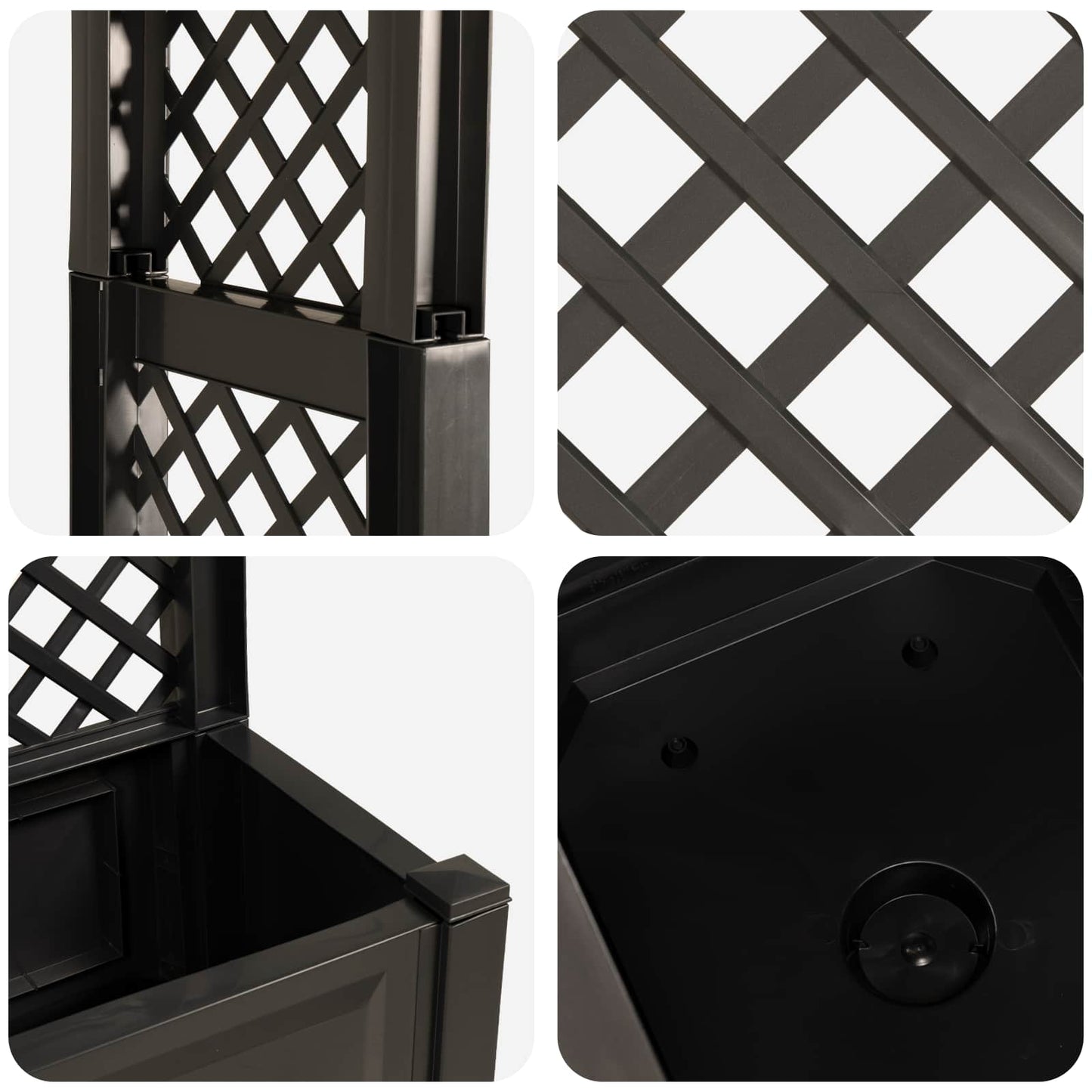 Rozenboog Met Planter 168,5 X 43 X 207 Cm Pp