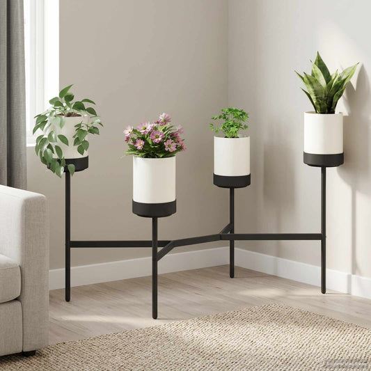 Bloemenstand Wit 125 X 55 X 81 Cm Pp En Staal