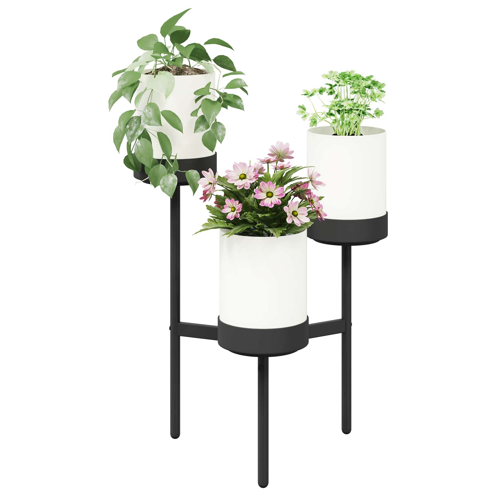 Bloemenstand Wit 54 X 49 X 81 Cm Pp En Staal
