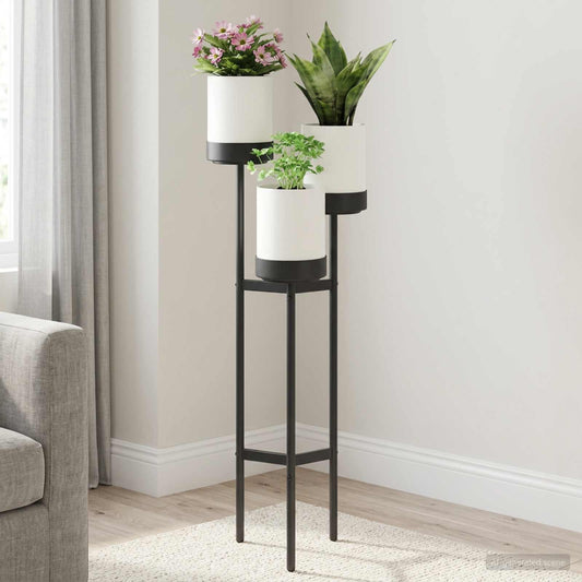 Bloemenstand Wit 42 X 39,5 X 125 Cm Pp En Staal