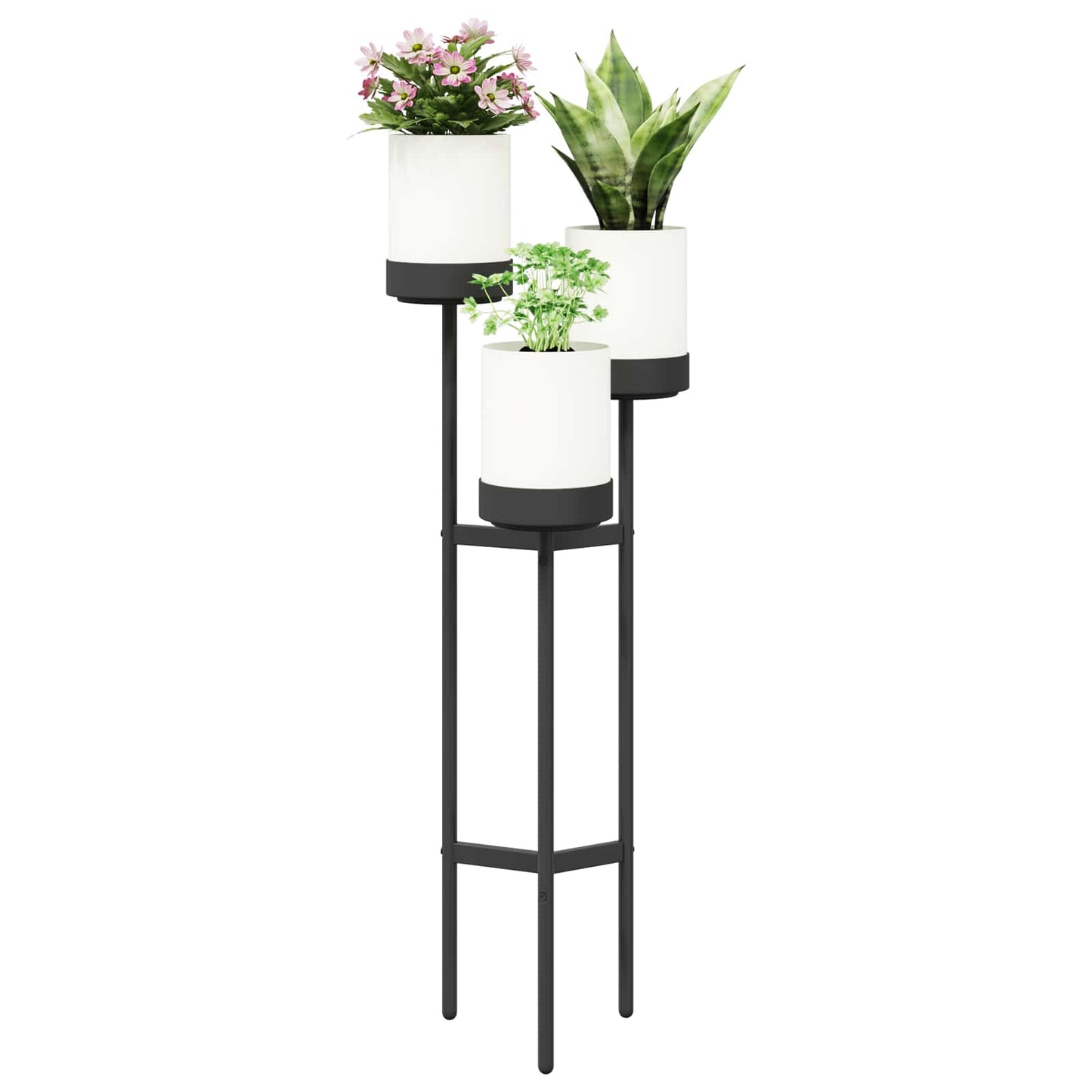 Bloemenstand Wit 42 X 39,5 X 125 Cm Pp En Staal