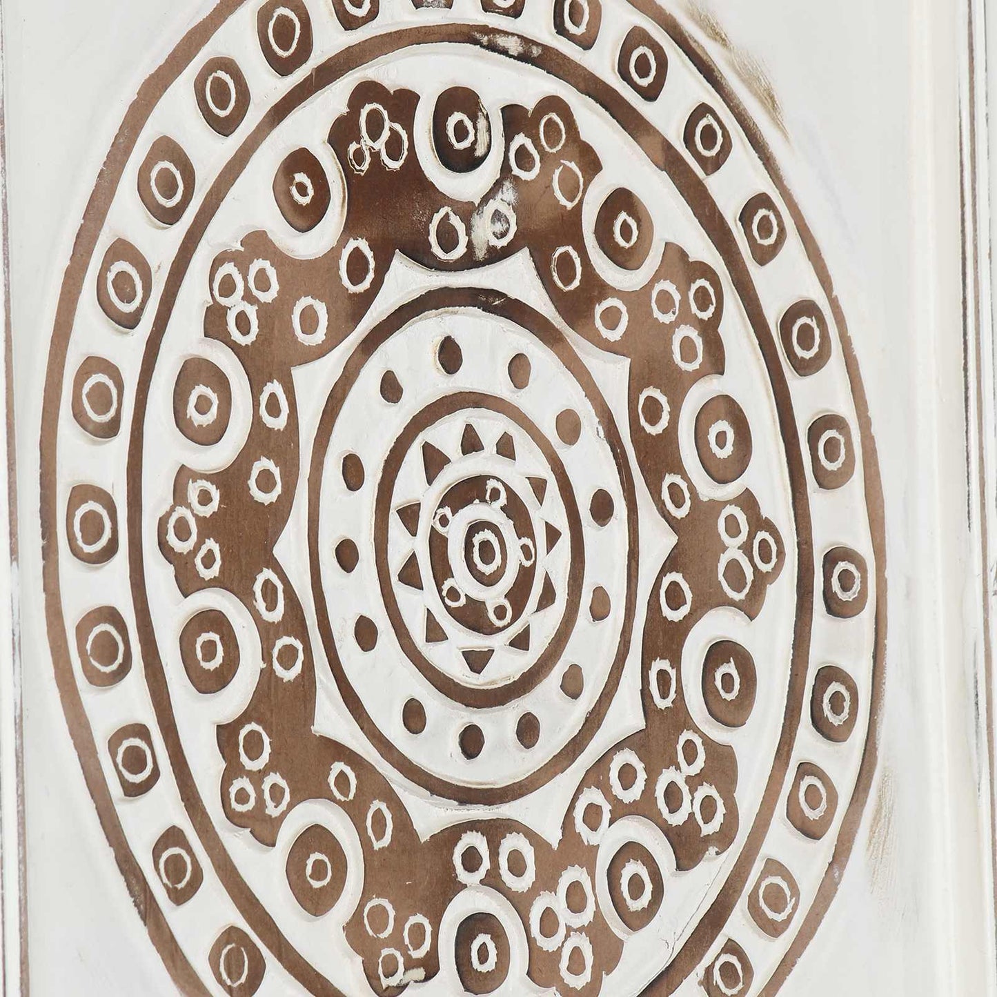Kunst Decoratie 2 Pcs Bruin En Wit 40 X 40 X 1,5 Cm